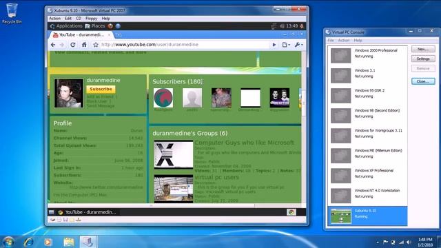 Xubuntu 9.10 in Microsoft Virtual PC 2007 смотреть онлайн