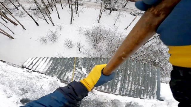 Крыша на балкон последнего этажа в г.Химки/Ремонт крыши балкона зимой/Установка крыши своими руками смотреть онлайн