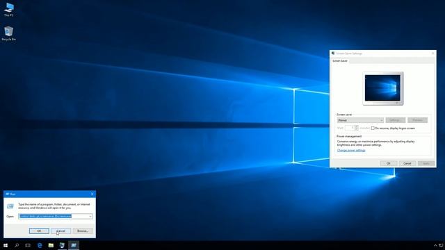 Windows 10: How to create shortcut to the Screen Saver Settings. смотреть онлайн