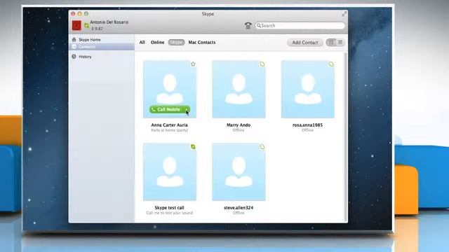 Contact mobile or landline number using Skype® for Mac® смотреть онлайн