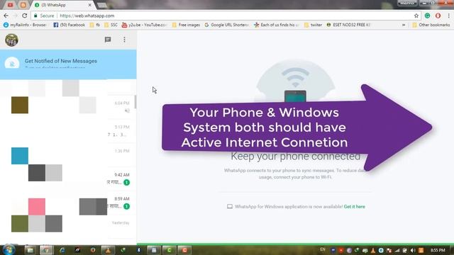 How To Run WhatsApp In Windows PC Using Browser & Application смотреть онлайн