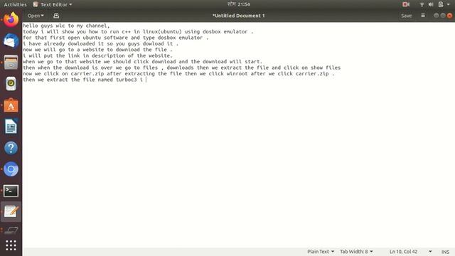 how to run c language in linux(ubuntu) using dosbox emulator. смотреть онлайн
