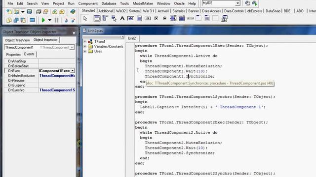 Delphi 7 Thread Component with Mutex Exclusion and more features!!! смотреть онлайн