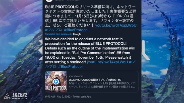 Blue Protocol - New Gameplay Soon, Closed Beta & Release Date Window Details смотреть онлайн