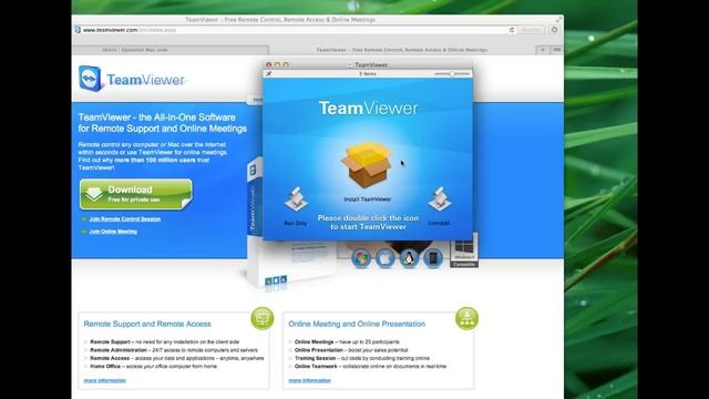 Comment installer TeamViewer Mac! смотреть онлайн