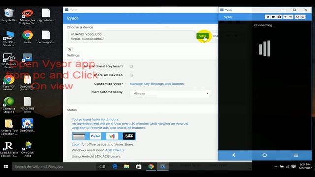 How to control Android From PC without Internet смотреть онлайн