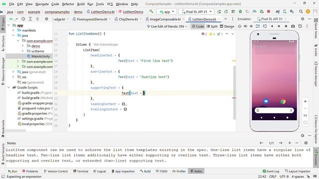 ListItem Template in Jetpack Compose | Material 3 | Android смотреть онлайн