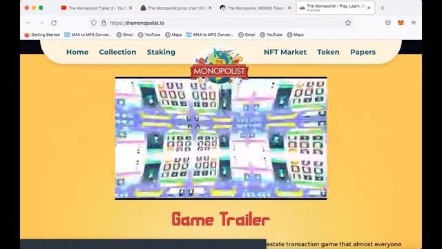 THE MONOPOLIST (MONO TOKEN) NFT GAME смотреть онлайн