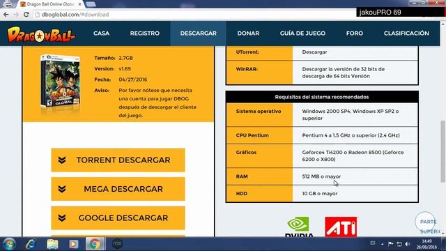 Como Descargar DBO: Dragon Ball Online 2016 Full HD смотреть онлайн