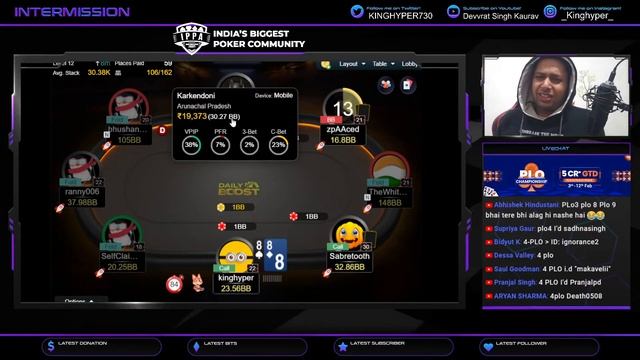 Pokerbaazi || Daily Value boost 10 LAC GTD || Giveaway || Kinghyper смотреть онлайн