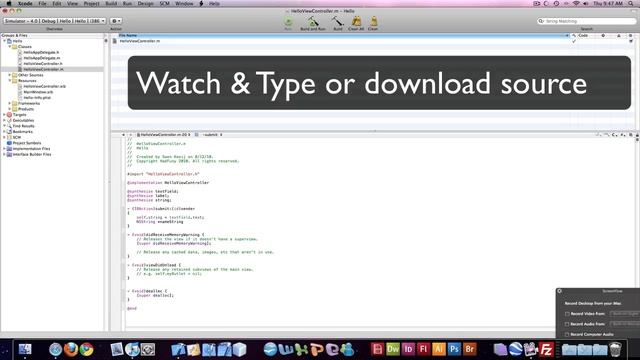iPhone SDK Guide: Create your first App (xCode 3.2.3) HD смотреть онлайн