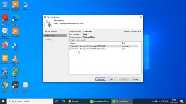 How to restore a file with Veeam. смотреть онлайн