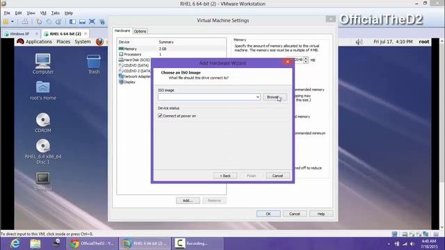 Mount ISO Image in REDHAT 6 Linux in VMWare смотреть онлайн