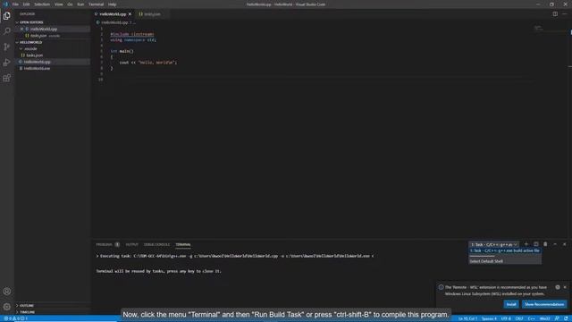 Setup VS code for C/C++Development in Windows 10 systems смотреть онлайн