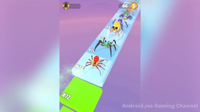 Spider Evolution Run - All Levels Gameplay Android,ios (Part 14) смотреть онлайн