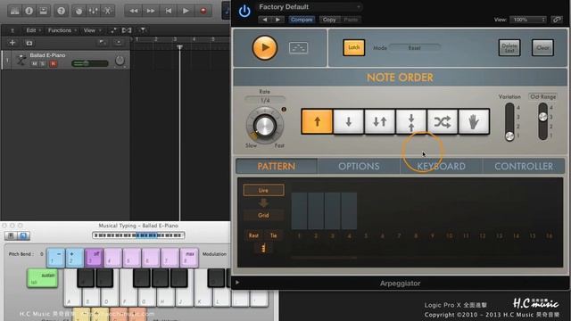 Logic Pro X 教學 | 全面進擊135段教學 | #97 Arpeggiator的Note Order смотреть онлайн