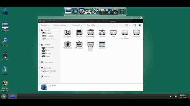 Gaia Skin Pack win7 смотреть онлайн