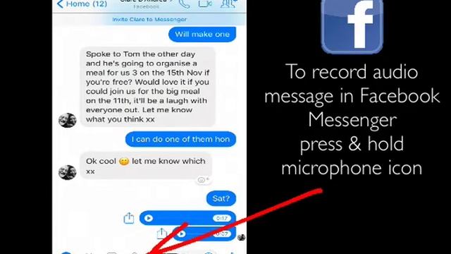 How to record & send voice messages in Whatsapp & Facebook Messenger - time saving tip. смотреть онлайн