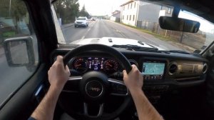 Jeep Wrangler IV Sahara (2.0 272 HP)  | POV Test Drive #460 Joe Black
