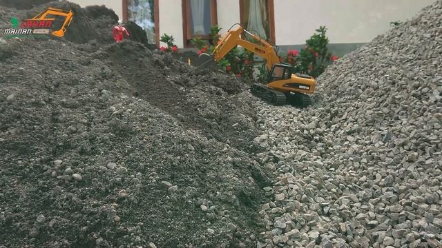 Excavator Mengangkut Pasir Di Pegunungan | Wheel Loader, Wales Stump, Grader, Dump Truck смотреть онлайн