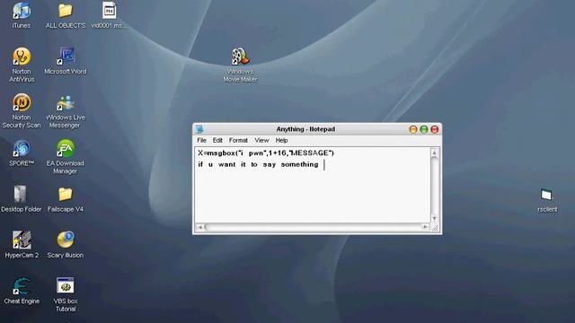How to make a error box on your computer (vbs message box) смотреть онлайн