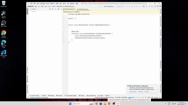 Getting Started with Android Studio: Installation, Configuration, and Hello World! | In Tamil смотреть онлайн