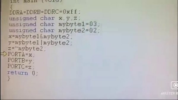 AVR studio 4 basic programming
