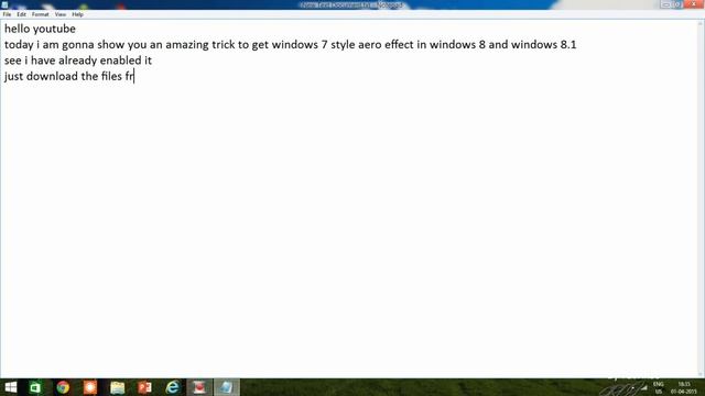 Enable Aero Glass in Windows 8/8.1 смотреть онлайн