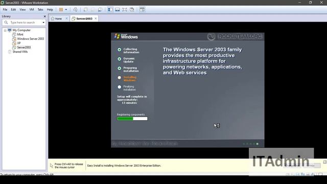 How to Install Windows Server in VMWare Workstation. смотреть онлайн