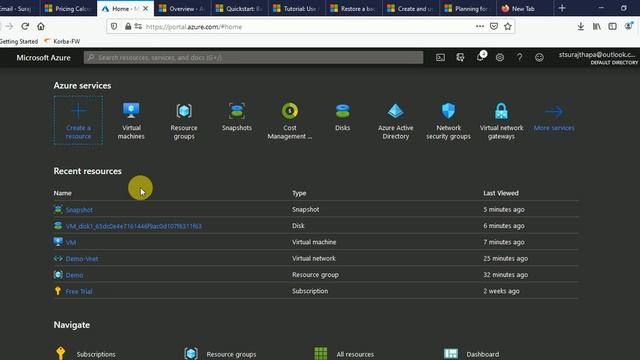 How to Create Snapshot Disk and Create VM From Snapshot in Azure. смотреть онлайн