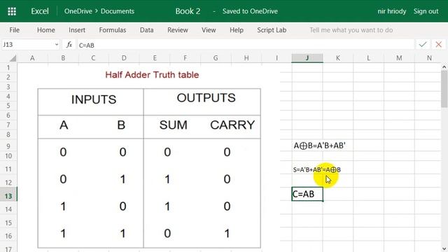 Half Adder with truth table and logic circuit in Bangla | Digital Logic Design Bangla Tutorial | DL смотреть онлайн