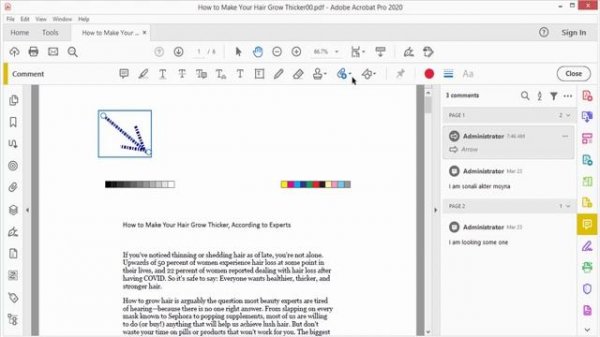 How to Add Arrow or Line to PDF Adobe Acrobat Pro 2020
