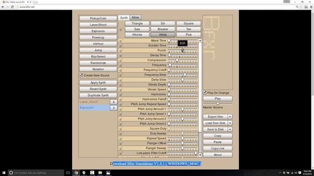 GameDev Toolbox: bfxr смотреть онлайн