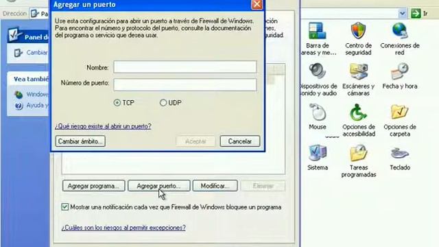 Crear excepciós no firewall Windows XP смотреть онлайн