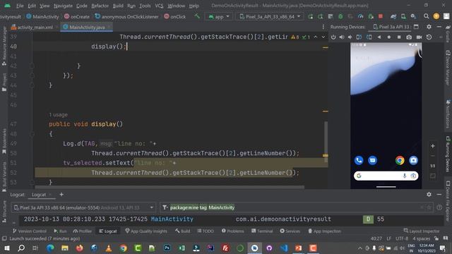 Show Line number in log in Android Studio | Log.d for android app смотреть онлайн