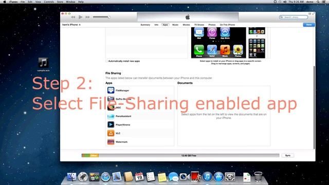 iPhone/iPad/iPod app file sharing using iTunes смотреть онлайн