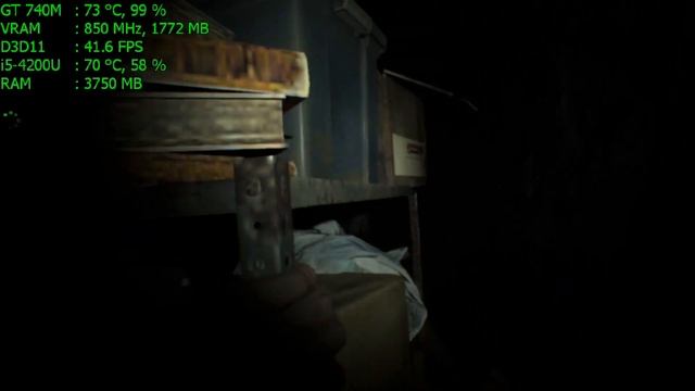 Resident Evil 7 (GT 740M/GT 825M/GT 920M | i5 4200u) [Low] смотреть онлайн