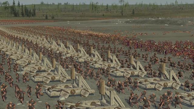MASSIVE ROMAN ARMY vs ARTILLERY - Total War ROME 2 смотреть онлайн