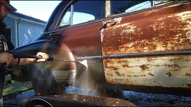 Farm Find 50s Chevy Sedan Gets Washed For First Time In Decades! смотреть онлайн