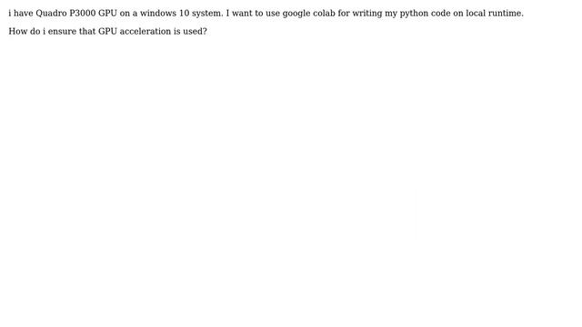Google colab Local runtime GPU usage? смотреть онлайн