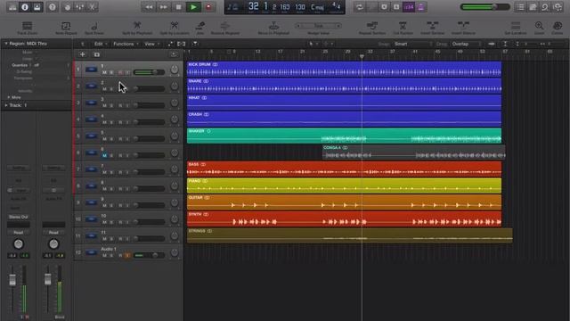 Tutorial 08) - Logic X - Basics - Mute, solo, volume смотреть онлайн