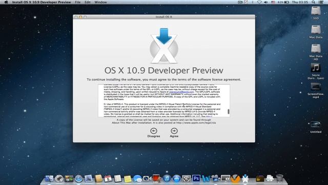 Installing Mac OS X 10.9 смотреть онлайн