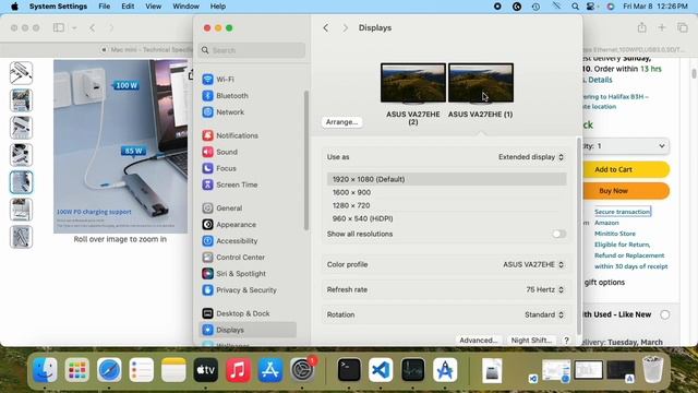 Apple Mac Mini M2 - Dual Monitor Setup (refresh rate management) смотреть онлайн