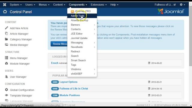 Unblocking blocked users in Akeeba Admin tools смотреть онлайн