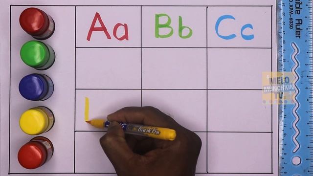 A for Apple, B for Ball | Learn to write Capital and small Alphabets ABC from A to F for kids смотреть онлайн
