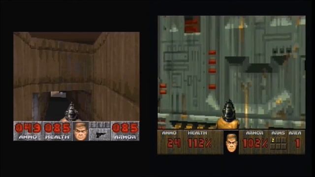 Doom on the Snes VS Doom on the atari jaguar ! side by side comparison смотреть онлайн