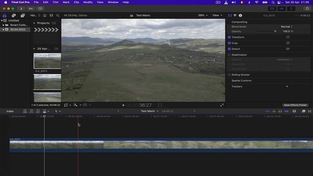 Color Grading DJI Mavic Air 2 Final Cut Pro смотреть онлайн