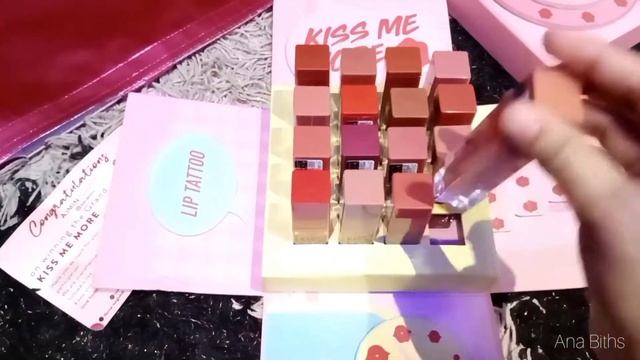 Flormar KISS ME MORE lip tattoo | Unboxing | Giveaway | Winner 🎁🖤 смотреть онлайн