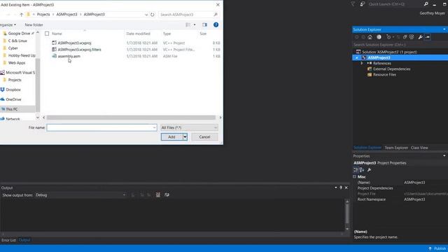 MASM- Visual Studio 2015 Assembly- Add Two Variables смотреть онлайн