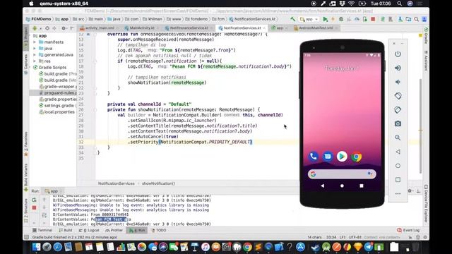 Part #5 Menampilkan Notifikasi - Firebase Cloud Messaging 2019 смотреть онлайн